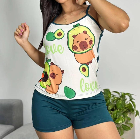 Pajamas Woman Short + Top