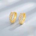Simple Style Silver Earrings for Women with 925 Sterling Silver Ear Hooks