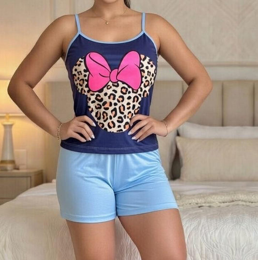 Women's Pajama Set Minnie Chic Short + Top