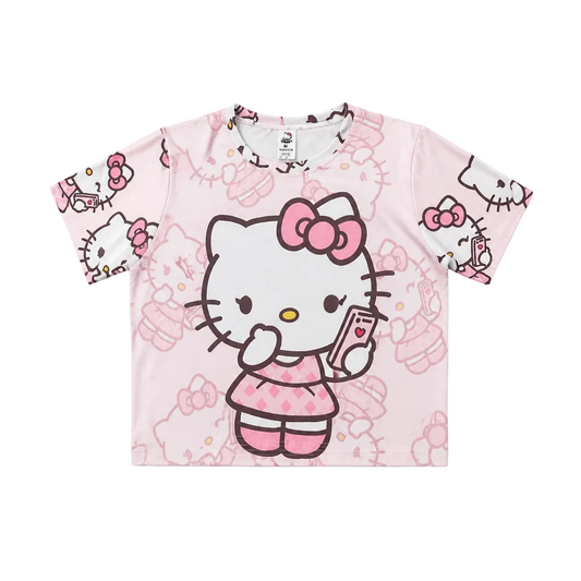 Crop hello kitty