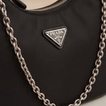 Prada Nylon Re-Edition 2005 Shoulder Bag Black