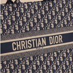 Christian dior Oblique Medium Book Tote Blue Multicolor
