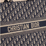 Christian dior Oblique Medium Book Tote Blue Multicolor