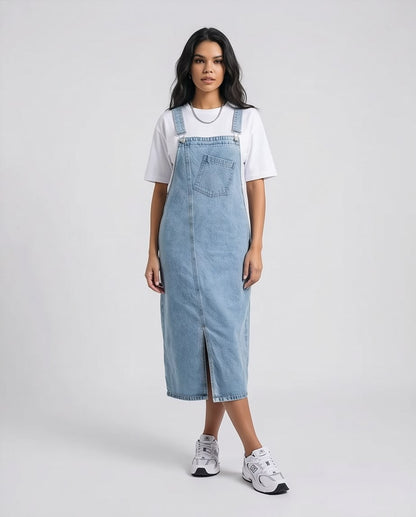 Harper Denim Overall Dress