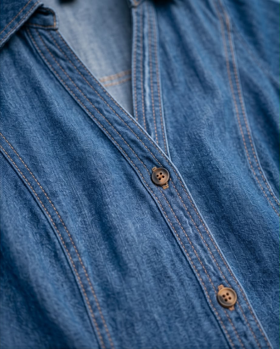 Grace Denim Midi Dress