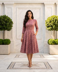 Rosalie Floral Elegance Midi Dress
