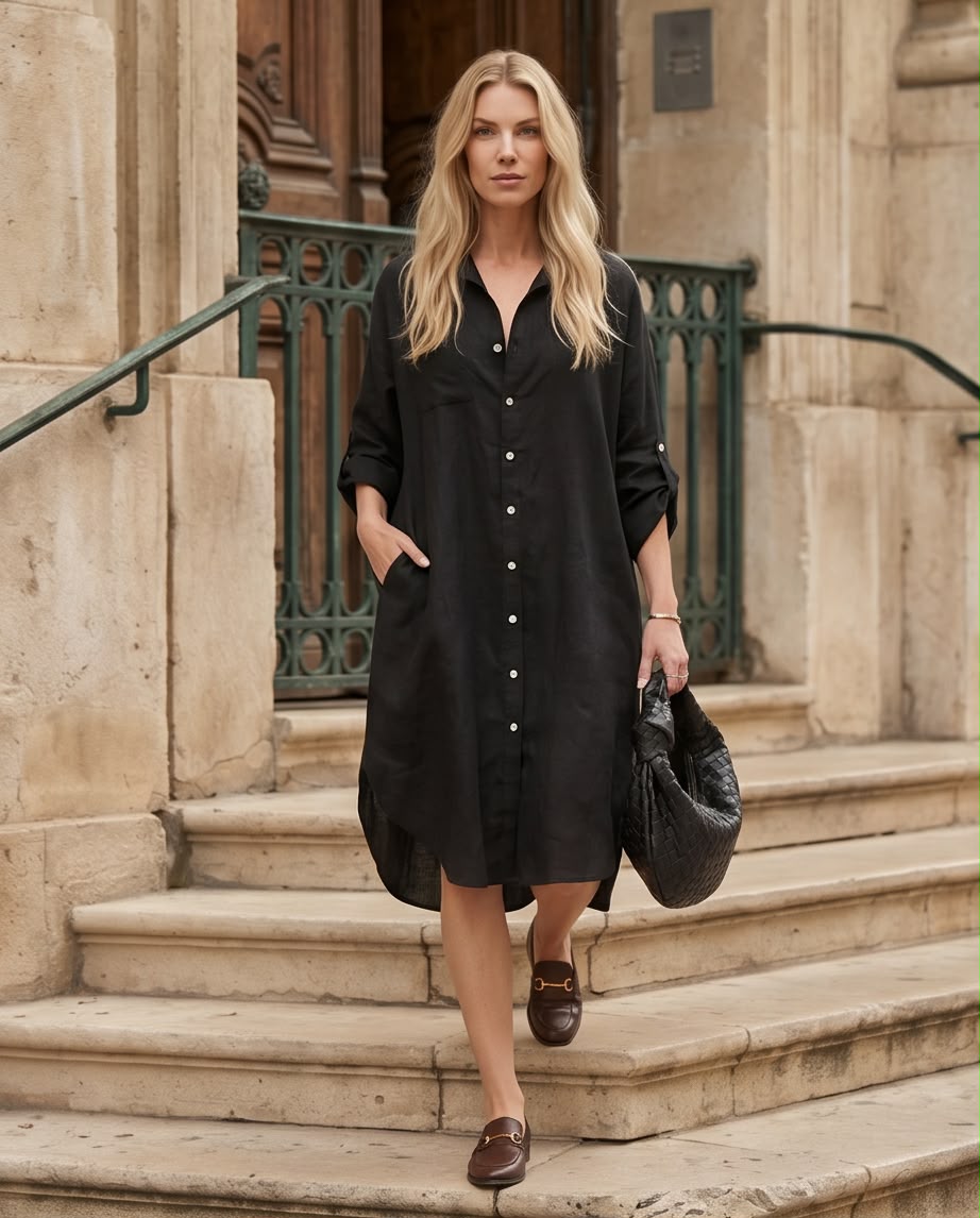 Luna Breeze Shirt Dress