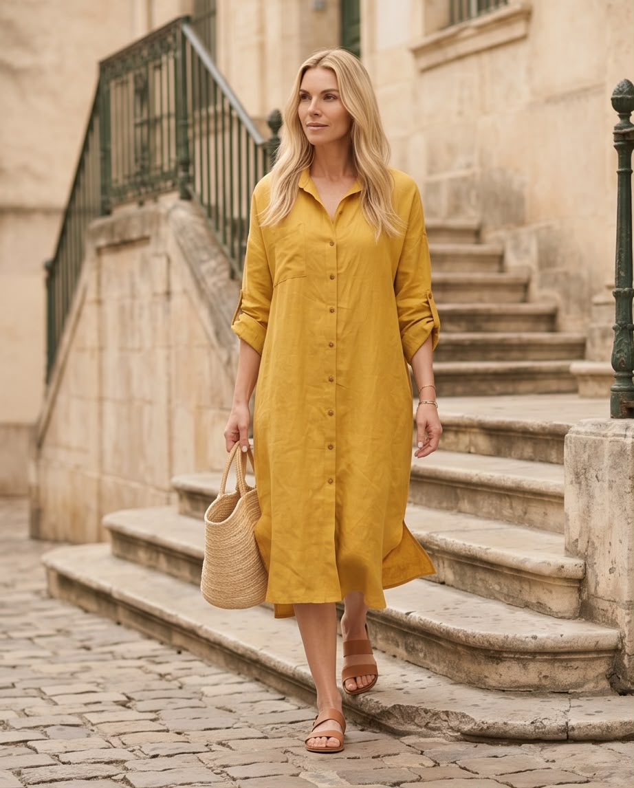 Luna Breeze Shirt Dress