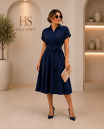 Serena Elegance Shirt Dress
