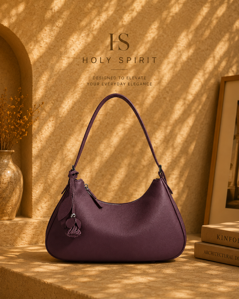 HS Luna Leather Baguette Bag
