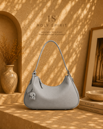 HS Luna Leather Baguette Bag