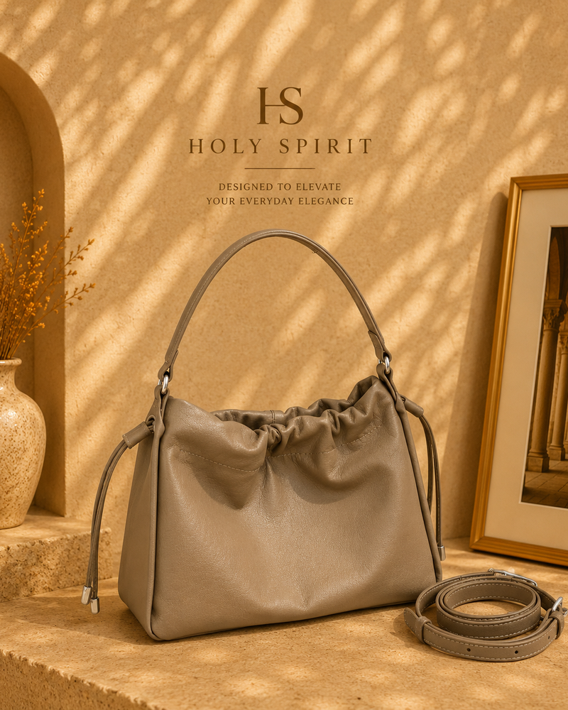 HS Modern Leather Shoulder Bag
