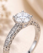 925 Sterling Silver Solitaire Zircon Ring