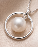Minimalist Circle Pendant Necklace for Women
