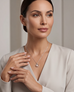 Minimalist Circle Pendant Necklace for Women