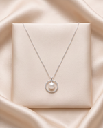 Minimalist Circle Pendant Necklace for Women