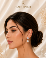 Luxury Pearl & Crystal Drop Earrings for Women