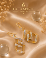 Luxury Geometric Crystal Drop Earrings for Women