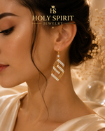 Luxury Geometric Crystal Drop Earrings for Women