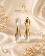 French Pearl Drop Earrings for Women