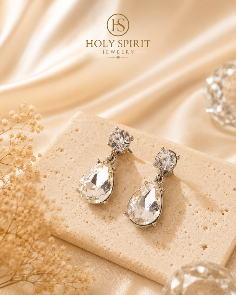 Elegant Silver Statement Earrings