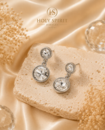 Elegant Silver Statement Earrings