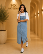 Harper Denim Overall Dress