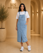 Harper Denim Overall Dress