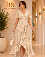 Grace Polka Dot Wrap Maxi Dress