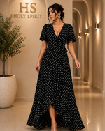 Grace Polka Dot Wrap Maxi Dress