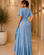 Grace Polka Dot Wrap Maxi Dress