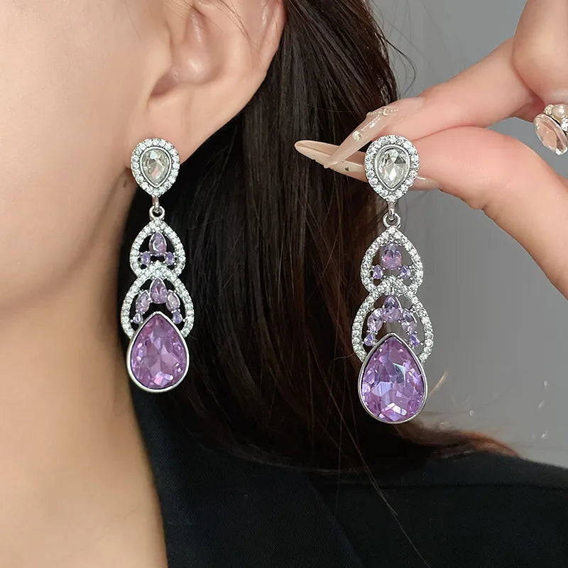 1 Pair Elegant Sweet Geometric Alloy Drop Earrings